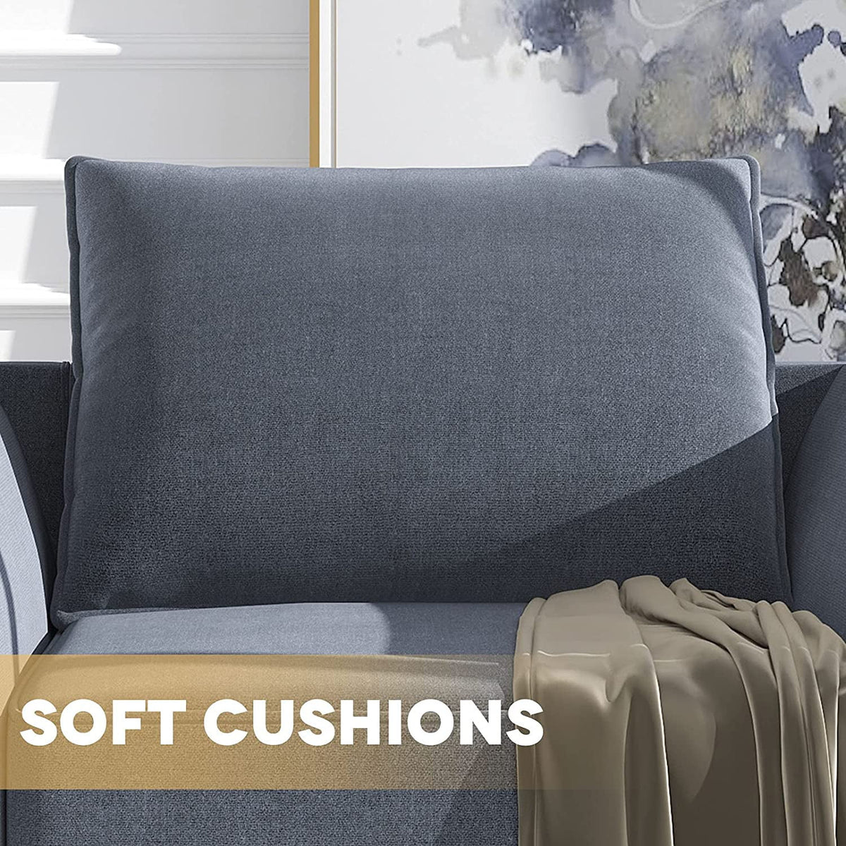 Bluish Gray 3-Seater Sectional Sofa R201180