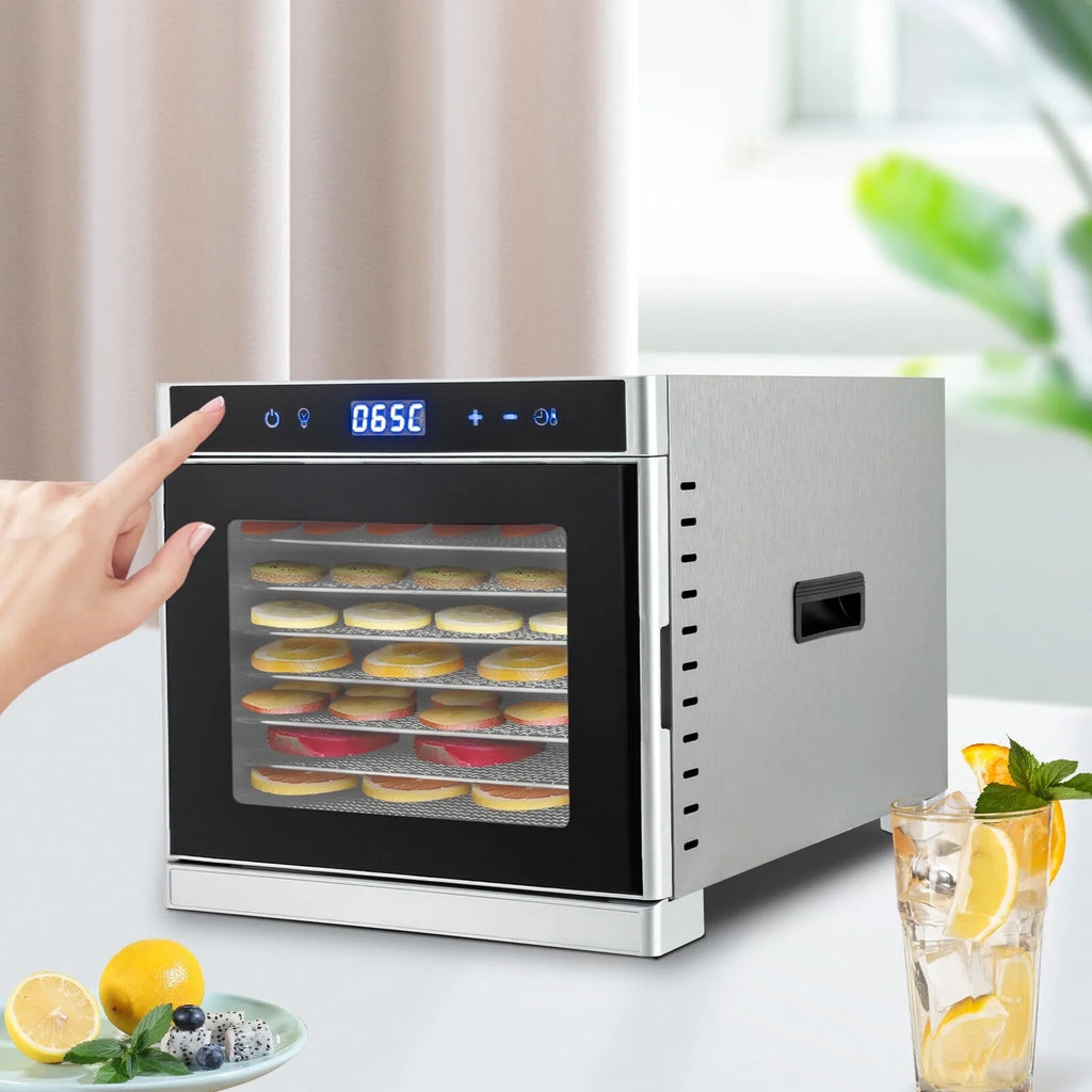 8 Trays Stainless Steel Food Dehydrator 700W N65240