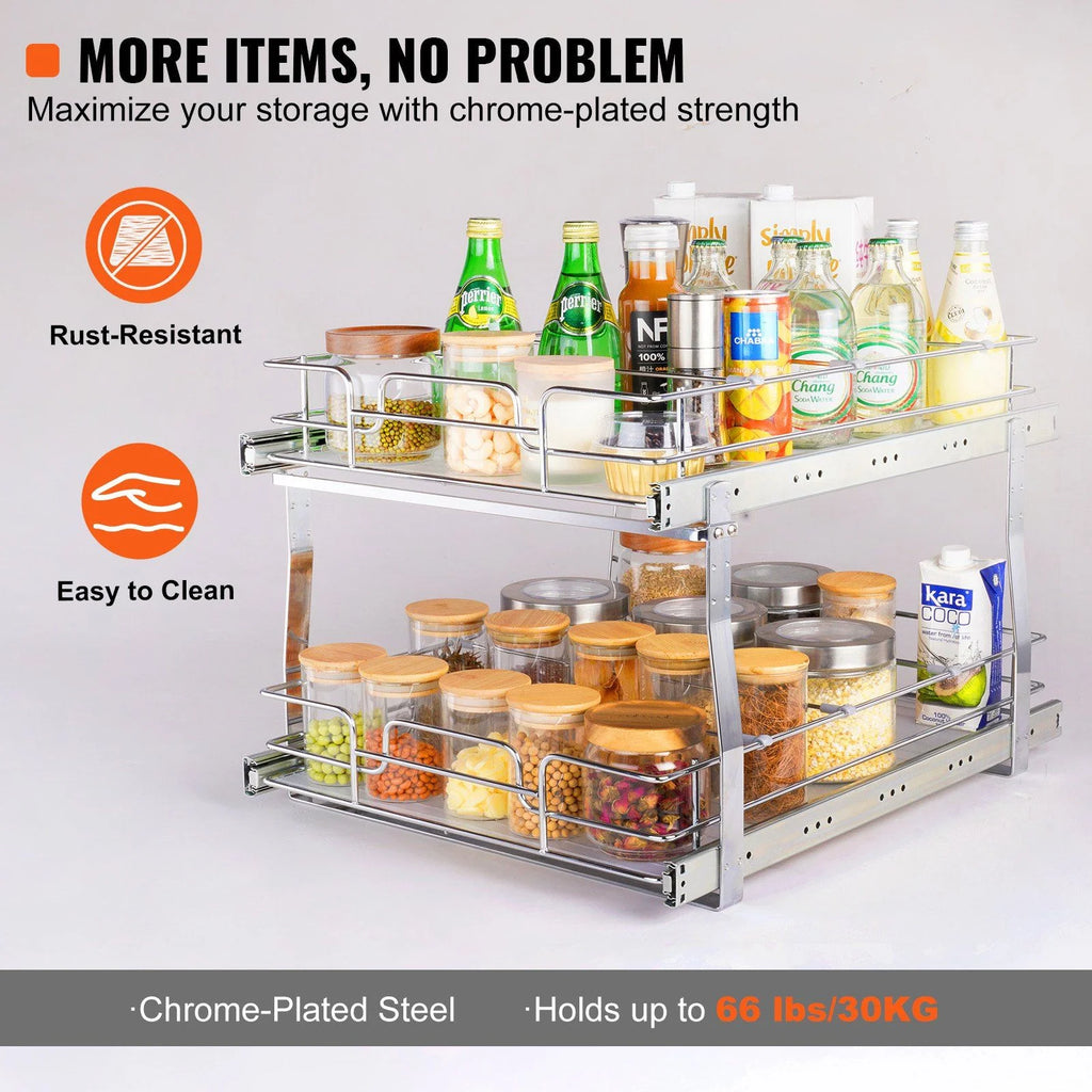 Heavy Duty Slide Out Cabinet Organizer D698