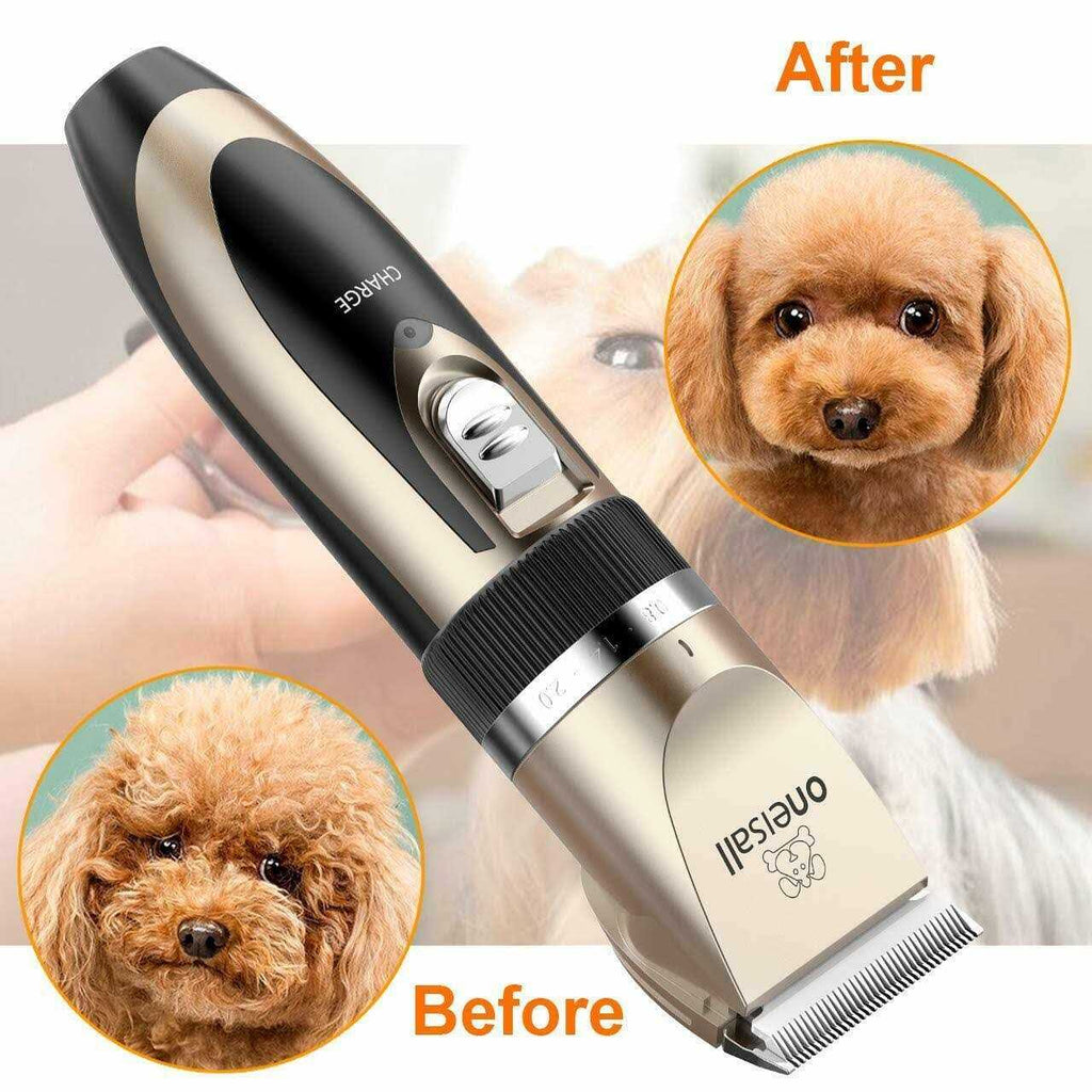 Dog Shaver Clippers Low Noise Rechargeable Cordless Electric Quiet Hair Clippers Set Q557895