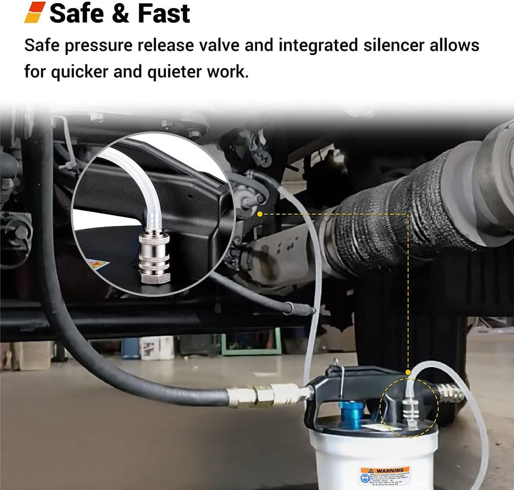 Pneumatic Vacuum Brake Bleeder Fluid Pump with Bleeding Hose B65209