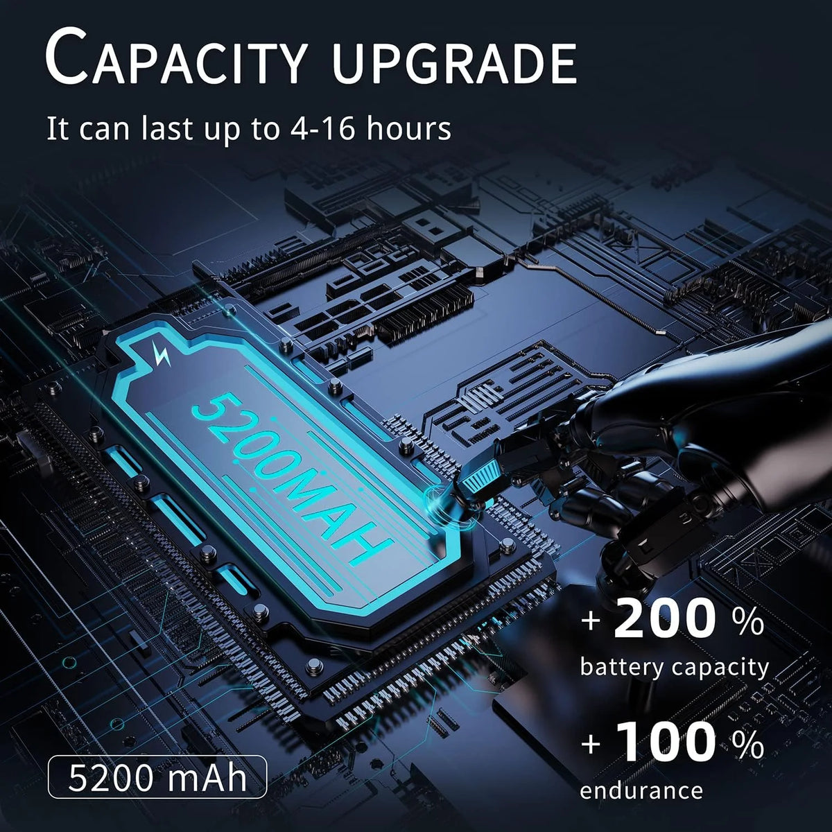 Portable Bladeless Neck Fan 5200mAh 3 Speeds W245