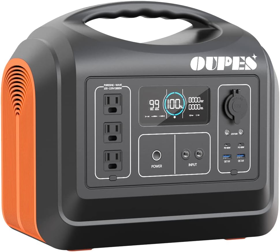 1800W/1488Wh Portable Power Station with 4x100W Solar Panel and LiFePO4 Battery X109
