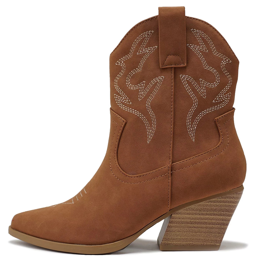 Brown Western Ankle Boots G95460
