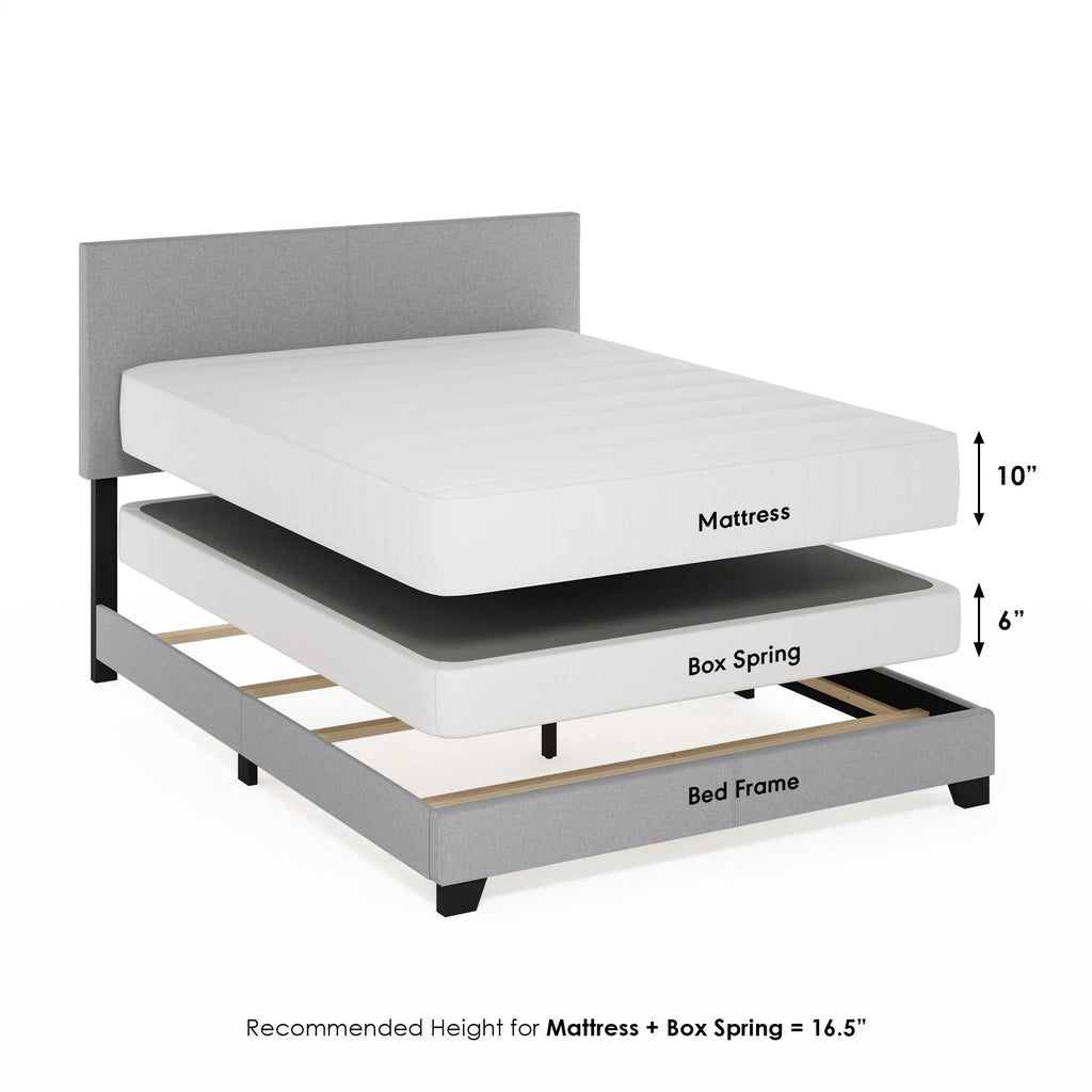 Black PU Leather Twin XL Upholstered Bed Frame G295537