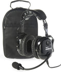 Jet Black Aviation Headset with Aux Input and Carrying Case M94769