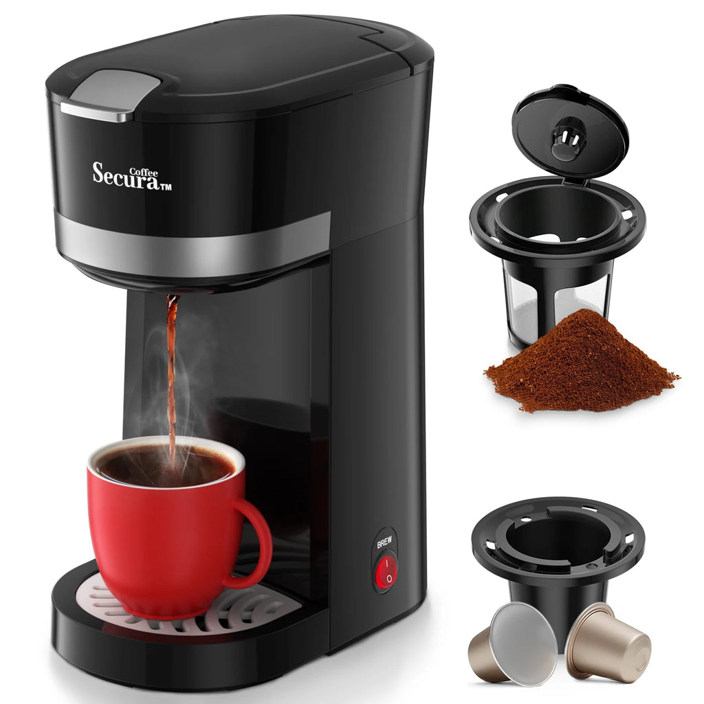 Single Serve Coffee Maker 12 Oz. Stainless Steel X534