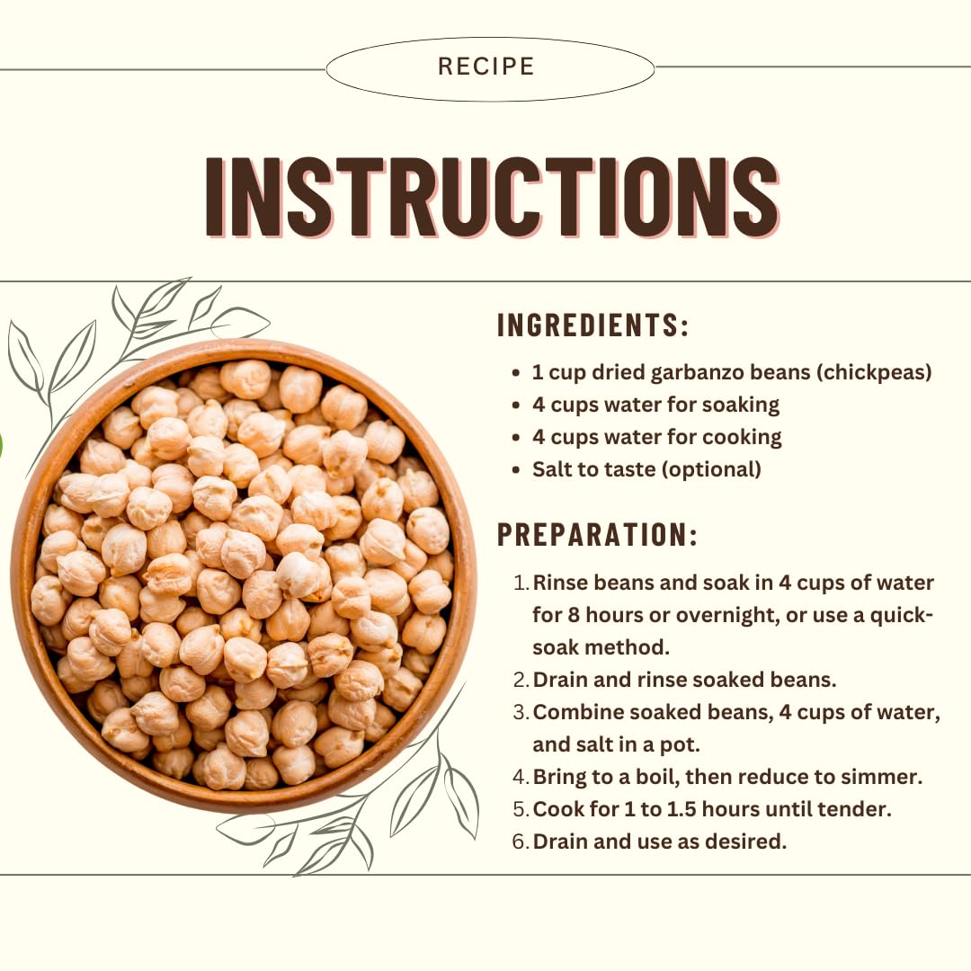 40 lb Certified Organic Dried Garbanzo Beans N9607