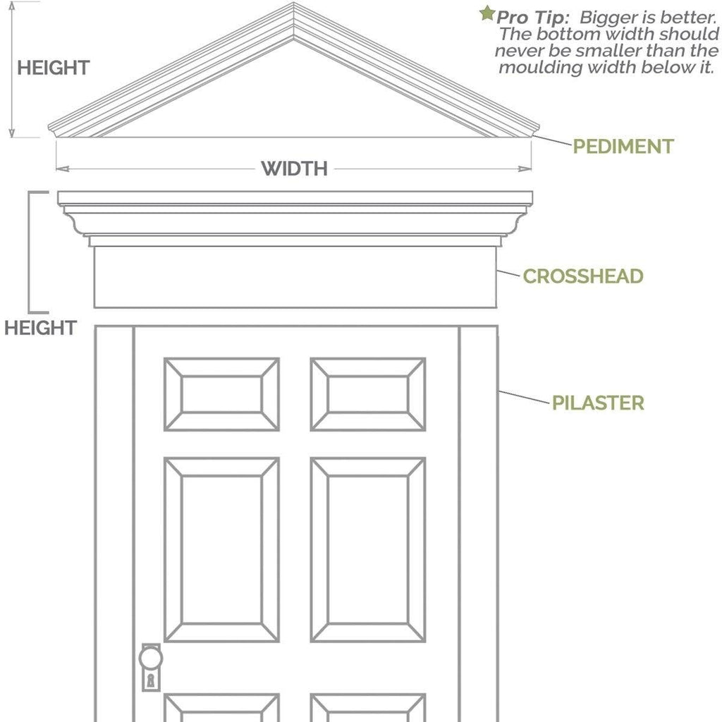 Fluted PVC Pilaster with Capital and Base (Pair) W6325