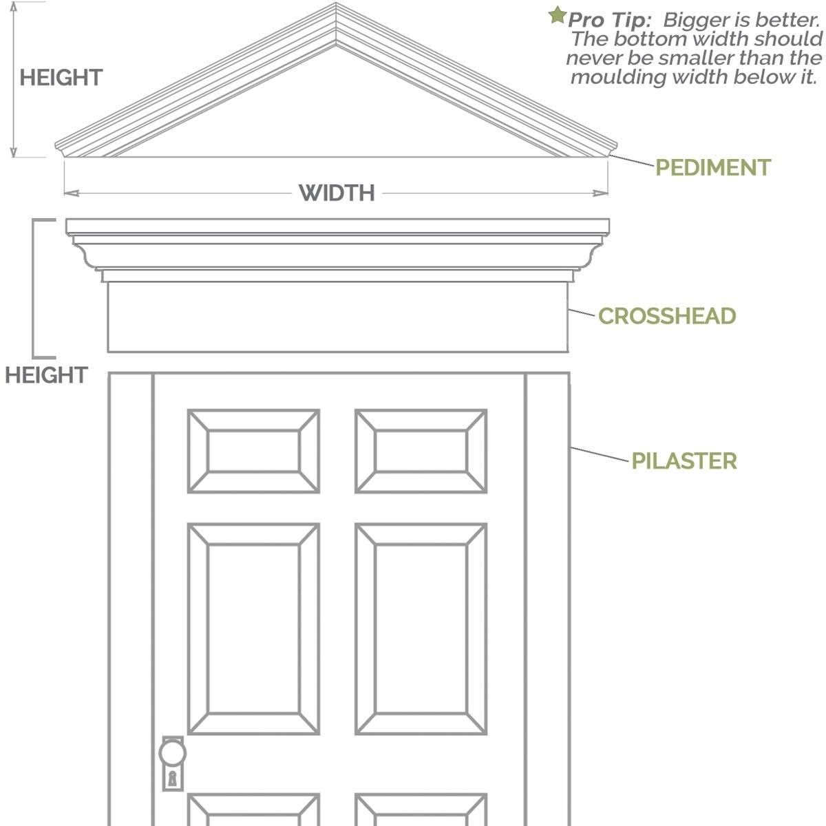 Fluted PVC Pilaster with Capital and Base (Pair) W6325