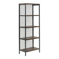 Tall 4-Shelf Metal Bookcase E811645