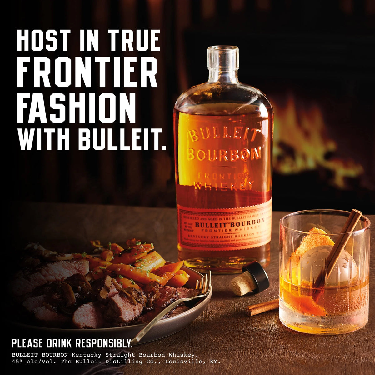 Bourbon Whiskey, 750 mL, 45% ABV E8501