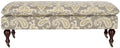 Brown Upholstered Bench with Wood Legs B3929