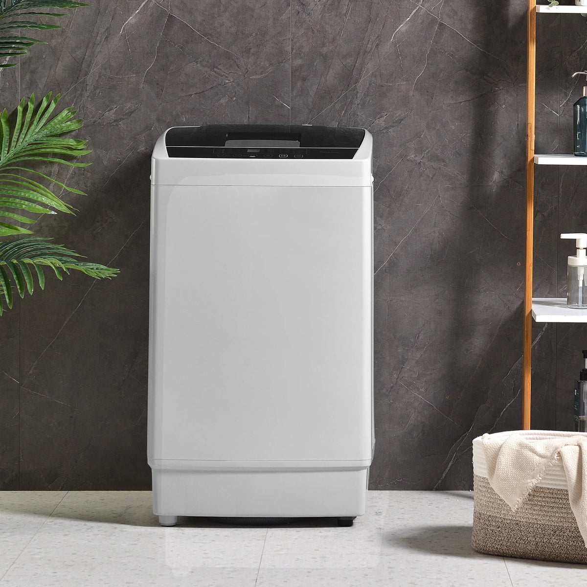 Top Loading Compact Fully Automatic Washing Machine, 1.24 Cu.ft, 8 Water Levels, 10 Wash Programs T128