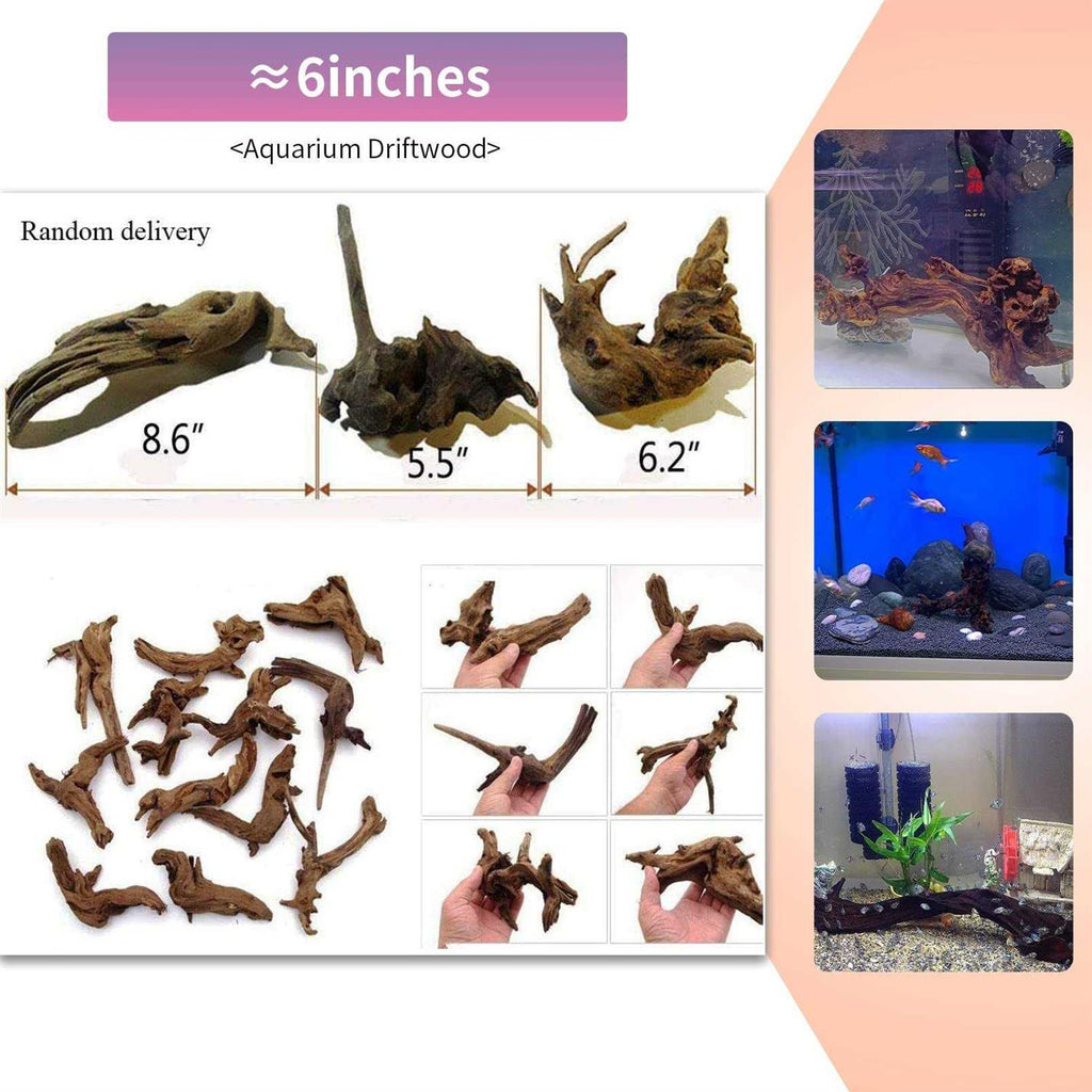 5Pcs Natural Aquarium Driftwood Branches N67366
