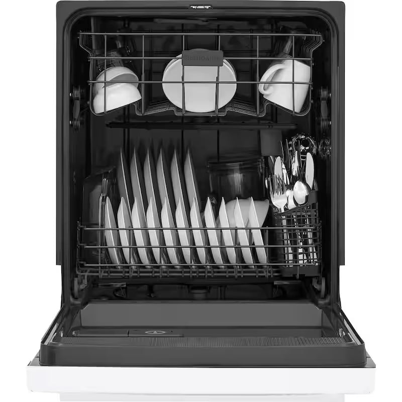 White 24 in Built-In Tall Tub Dishwasher with 4 Cycles R5395