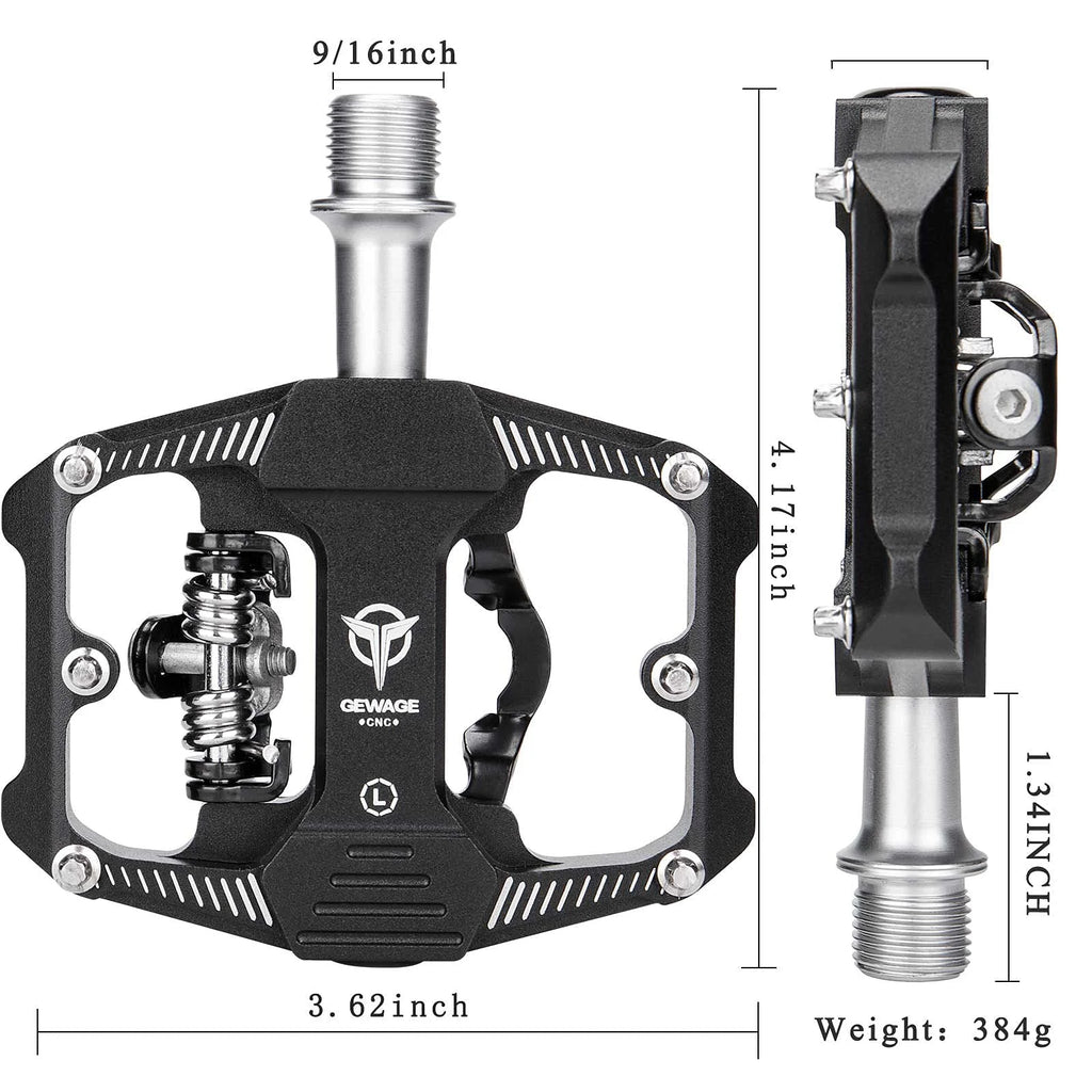 Dual Sided Bike Pedals with 3 Sealed Bearings Y57179