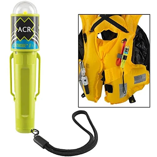 Water Activated Emergency Strobe Safety Light with Mounting Clip N28149