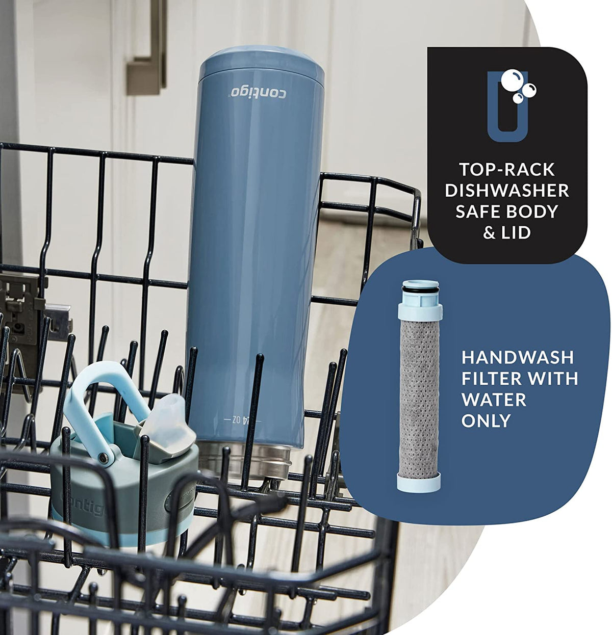 24 oz Stainless Steel Filter Bottle B655511