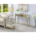3 Drawer Mirrored End Table G58665