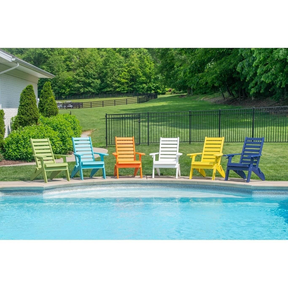 Dove Gray Ladderback Folding Adirondack Chair L4220