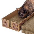 Catnip-Infused Cardboard Cat Scratch Pad Bed Y661843