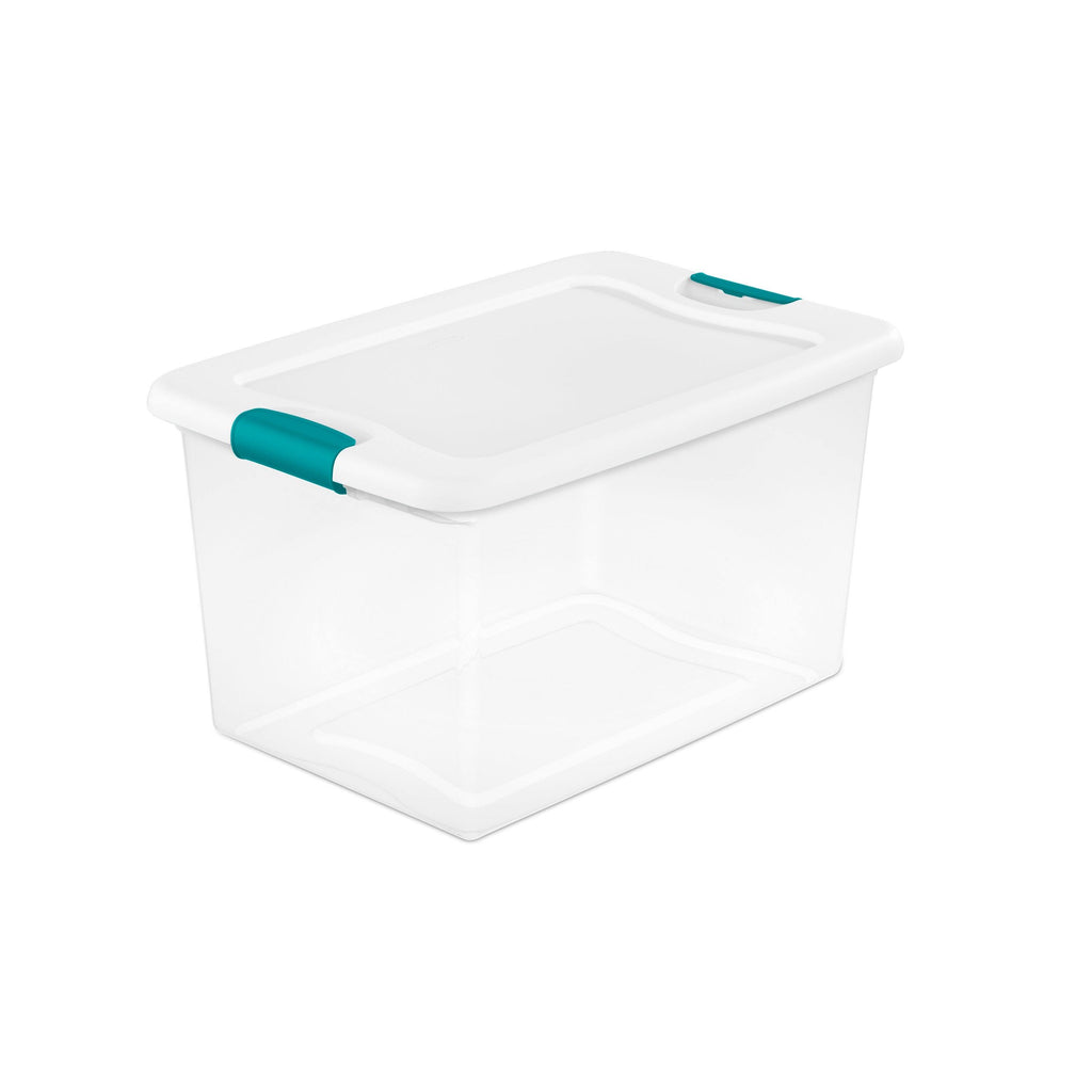 64 Quart Clear Latching Boxes - Case of 6 Y510953