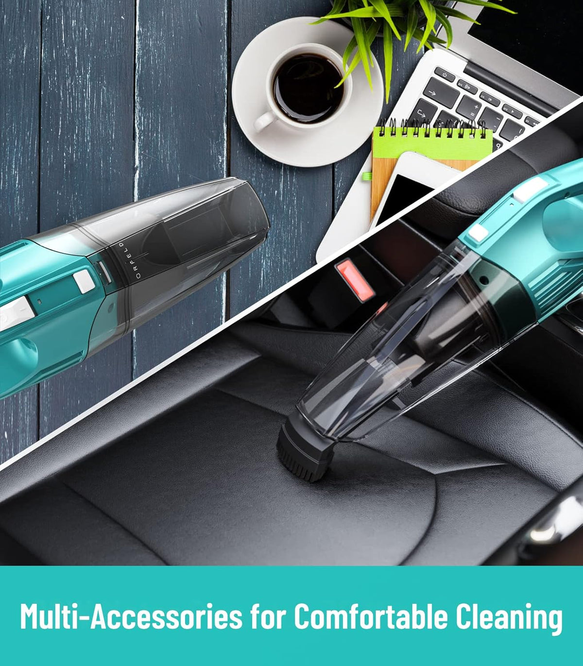 Green Pack of 2 Cordless Handheld Vacuum G15356