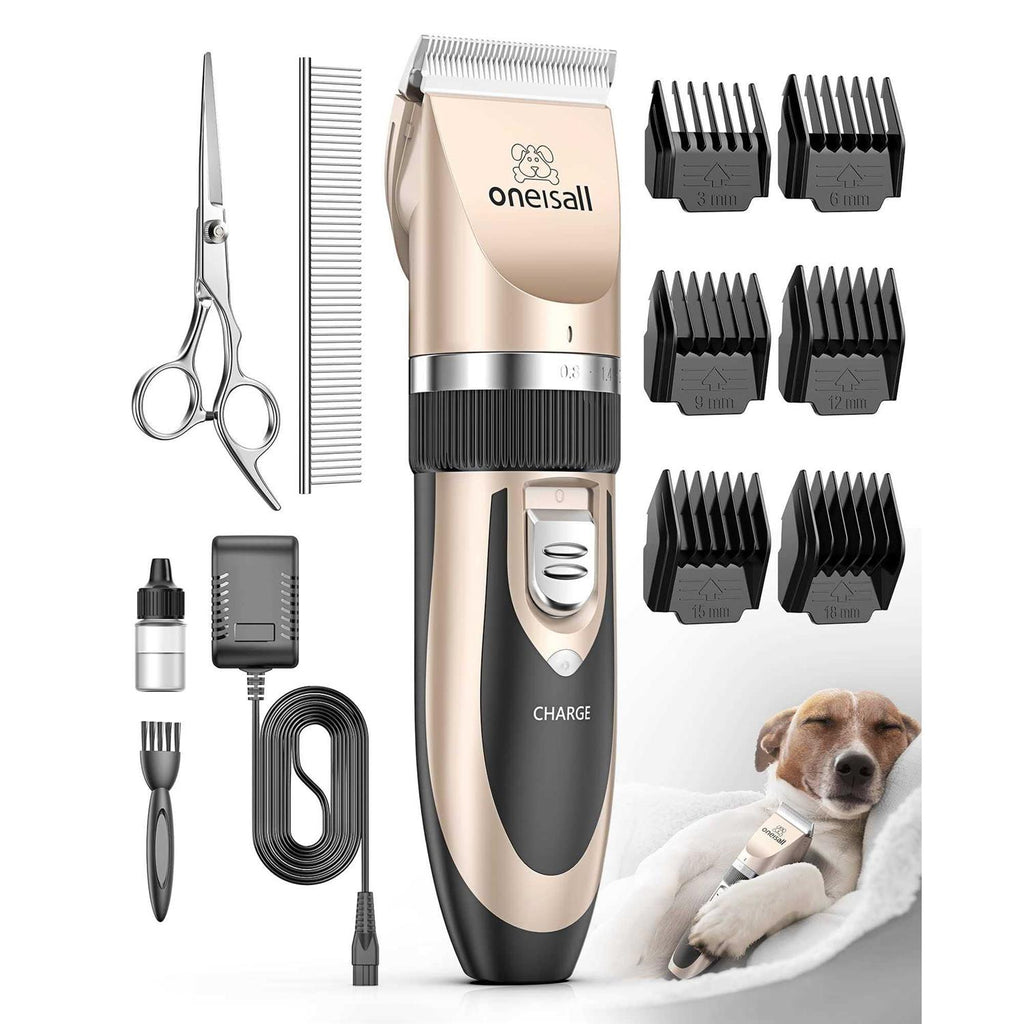Dog Shaver Clippers Low Noise Rechargeable Cordless Electric Quiet Hair Clippers Set Q557895
