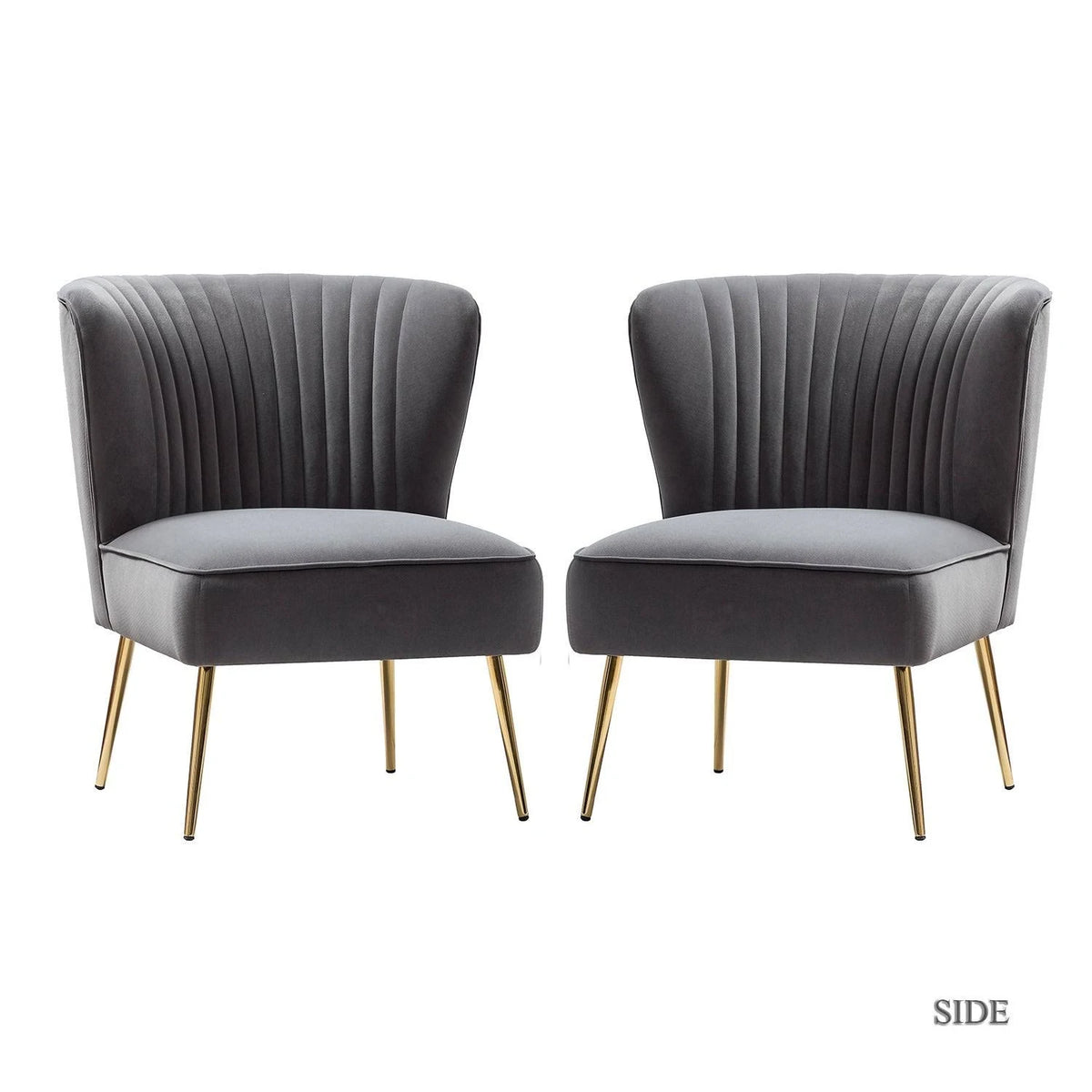 Yellow Side Chair Set of 2 F38189