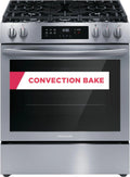 30" Front Control Gas Range with Convection Bake V292569