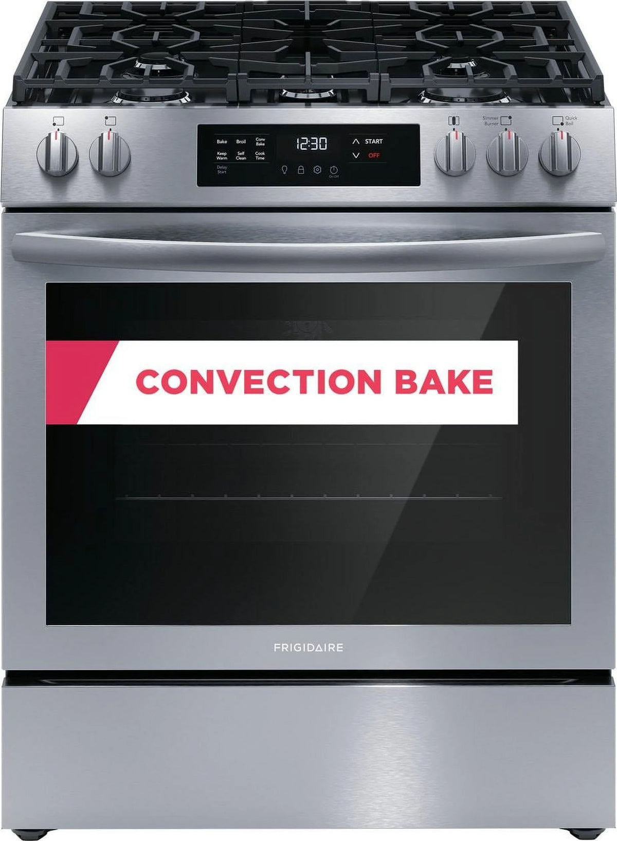 30" Front Control Gas Range with Convection Bake V292569