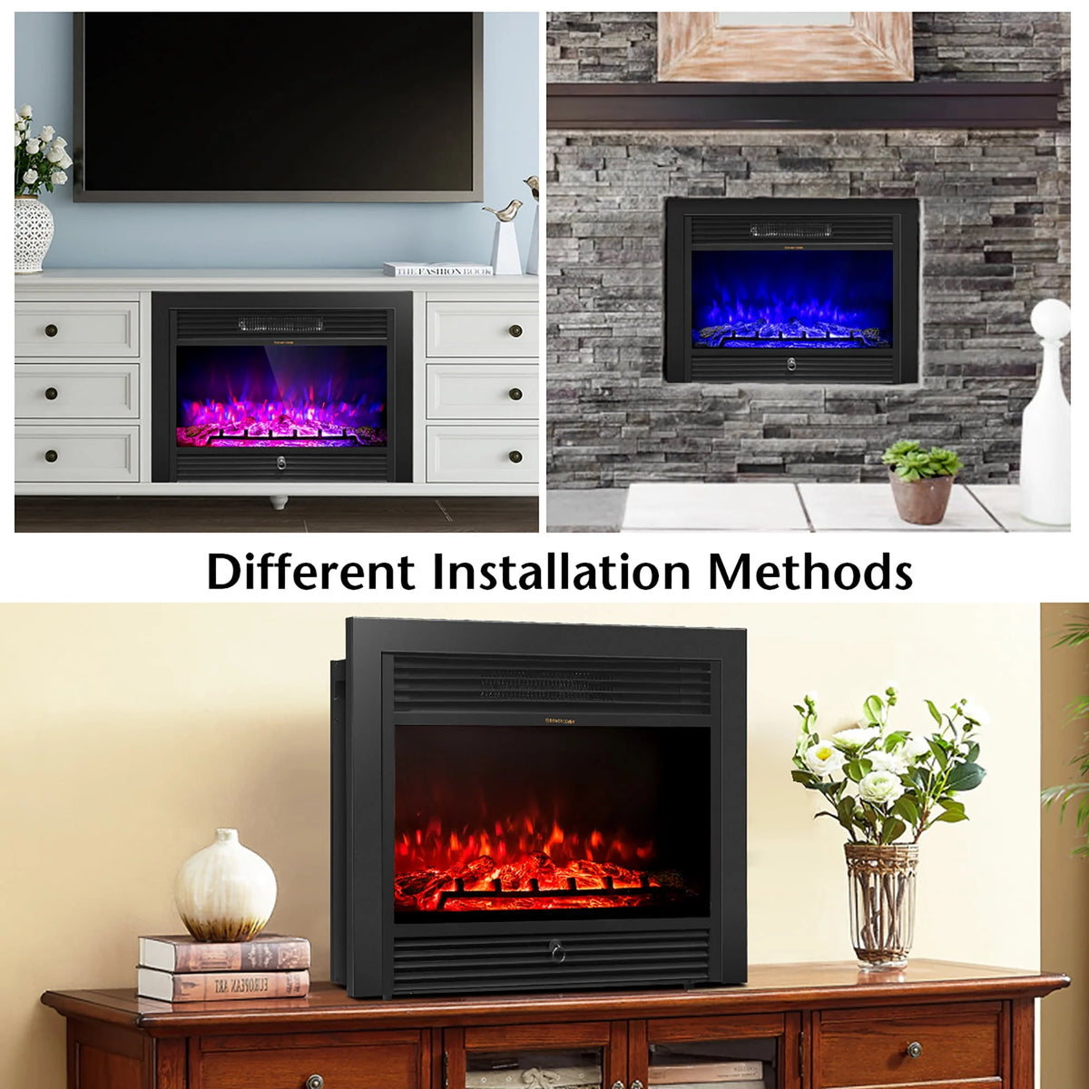 28.5 Electric Fireplace Insert Heater R7083