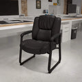 Black LeatherSoft Reception Chairs K314