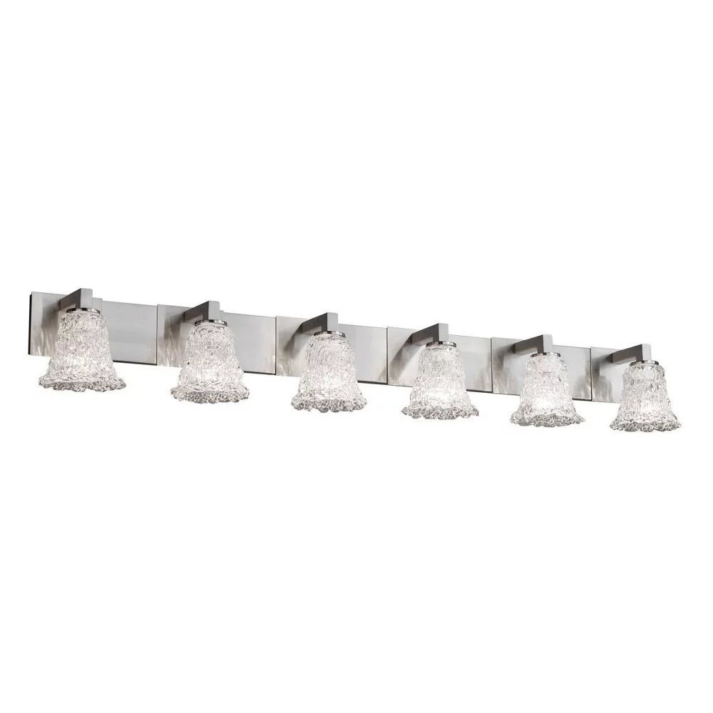 6 Light Bath Bar with Round Flared Glass G513