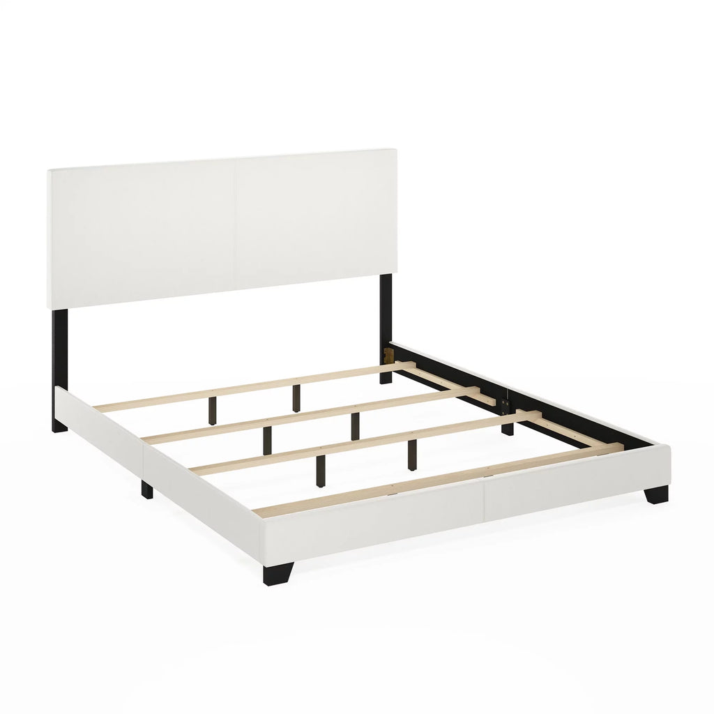 Black PU Leather Twin XL Upholstered Bed Frame G295537