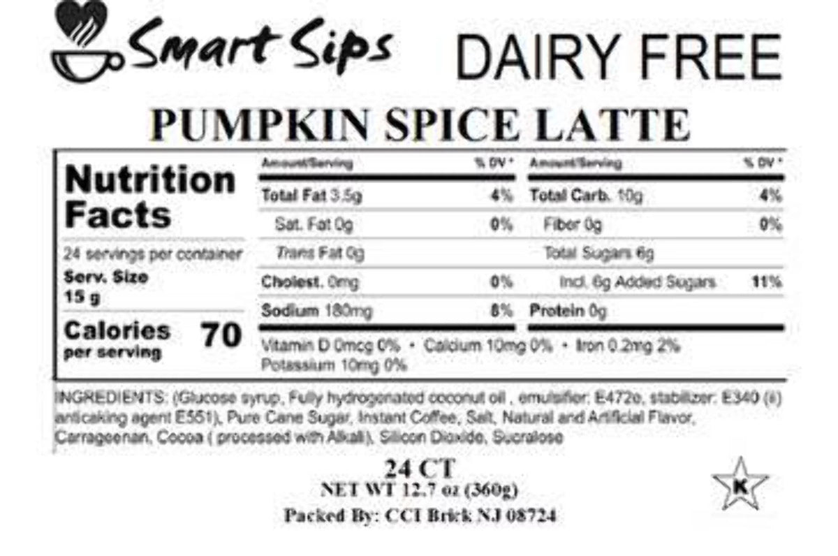Pumpkin Spice Latte Single-Serve Lactose-Free Latte Pods U36814