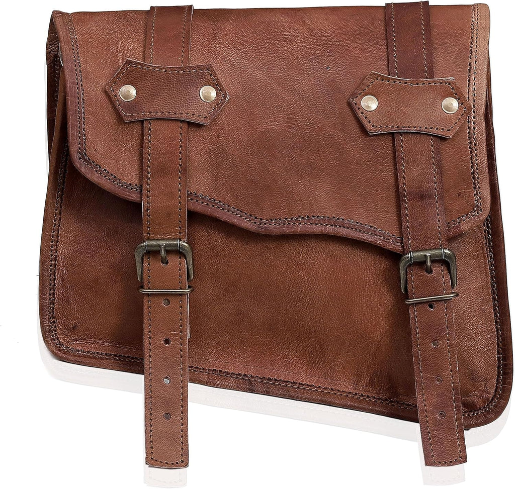 Leather Motorcycle Saddlebags (Set of 2) Y129