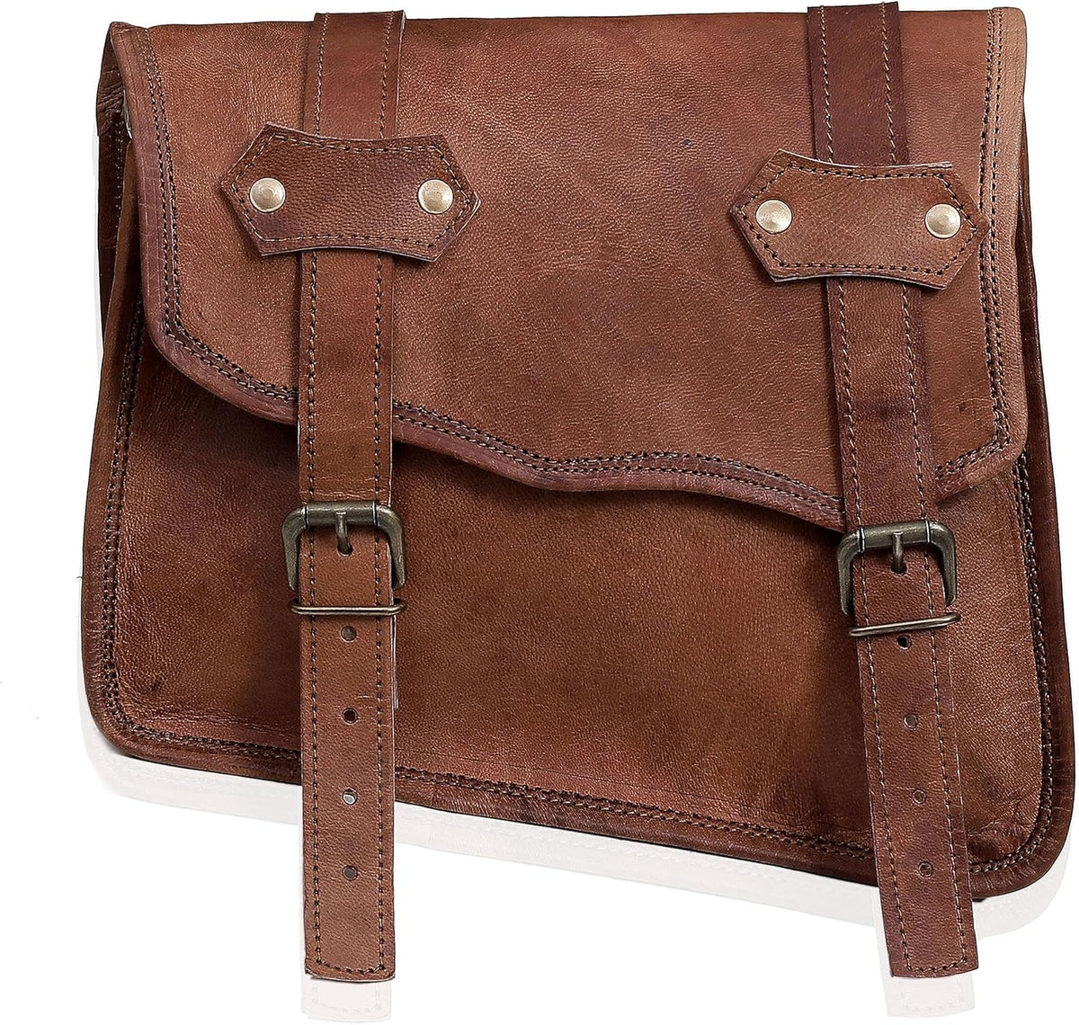 Leather Motorcycle Saddlebags (Set of 2) Y129