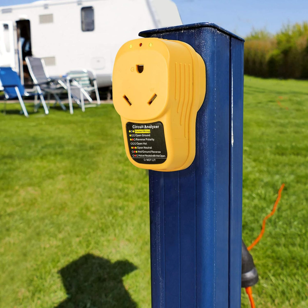 30 Amp RV Surge Protector with LED Indicator Light Y58814