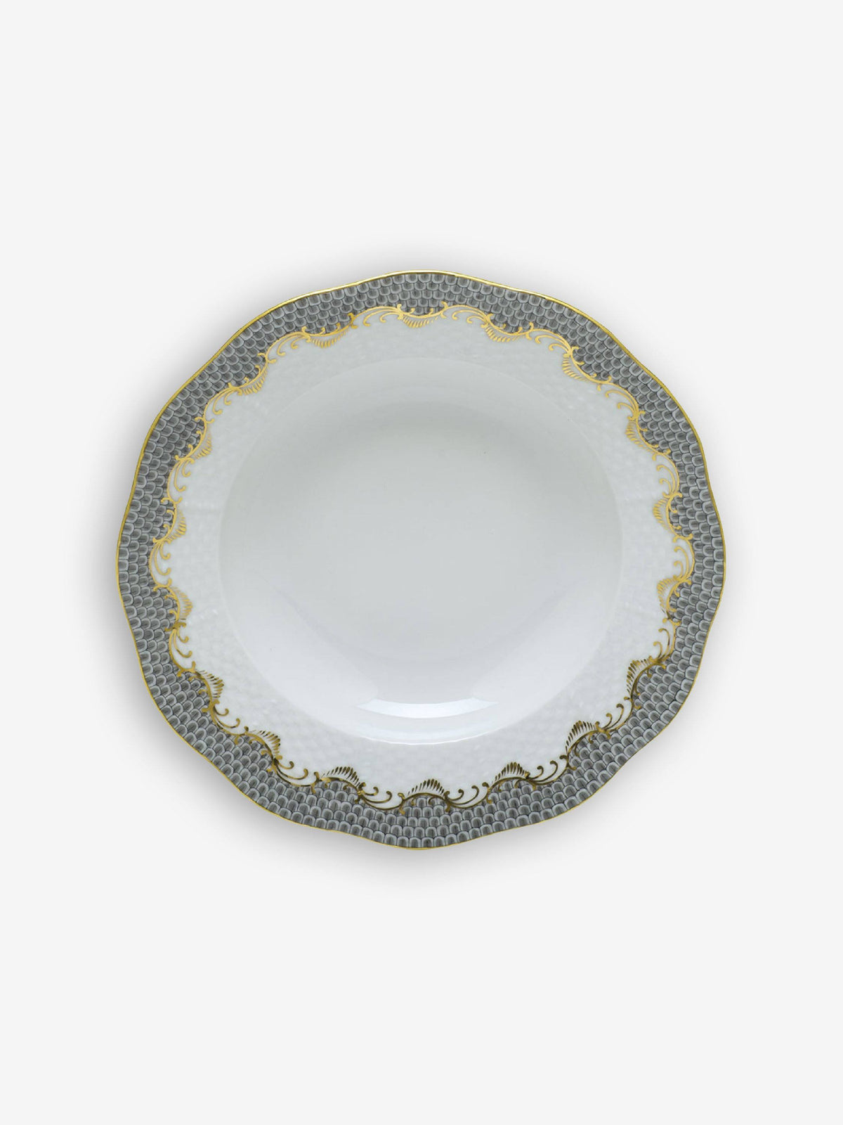 Gray Dessert Plate D8141