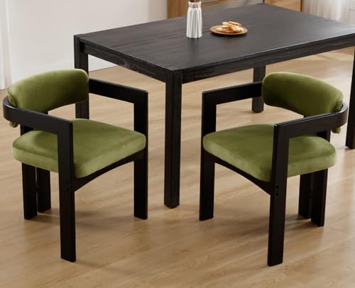 Black PU Leather Dining Chairs Set of 4 O75565
