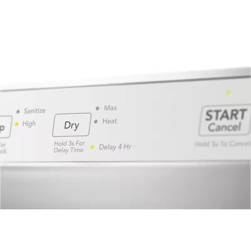 White 24 in Built-In Tall Tub Dishwasher with 4 Cycles R5395