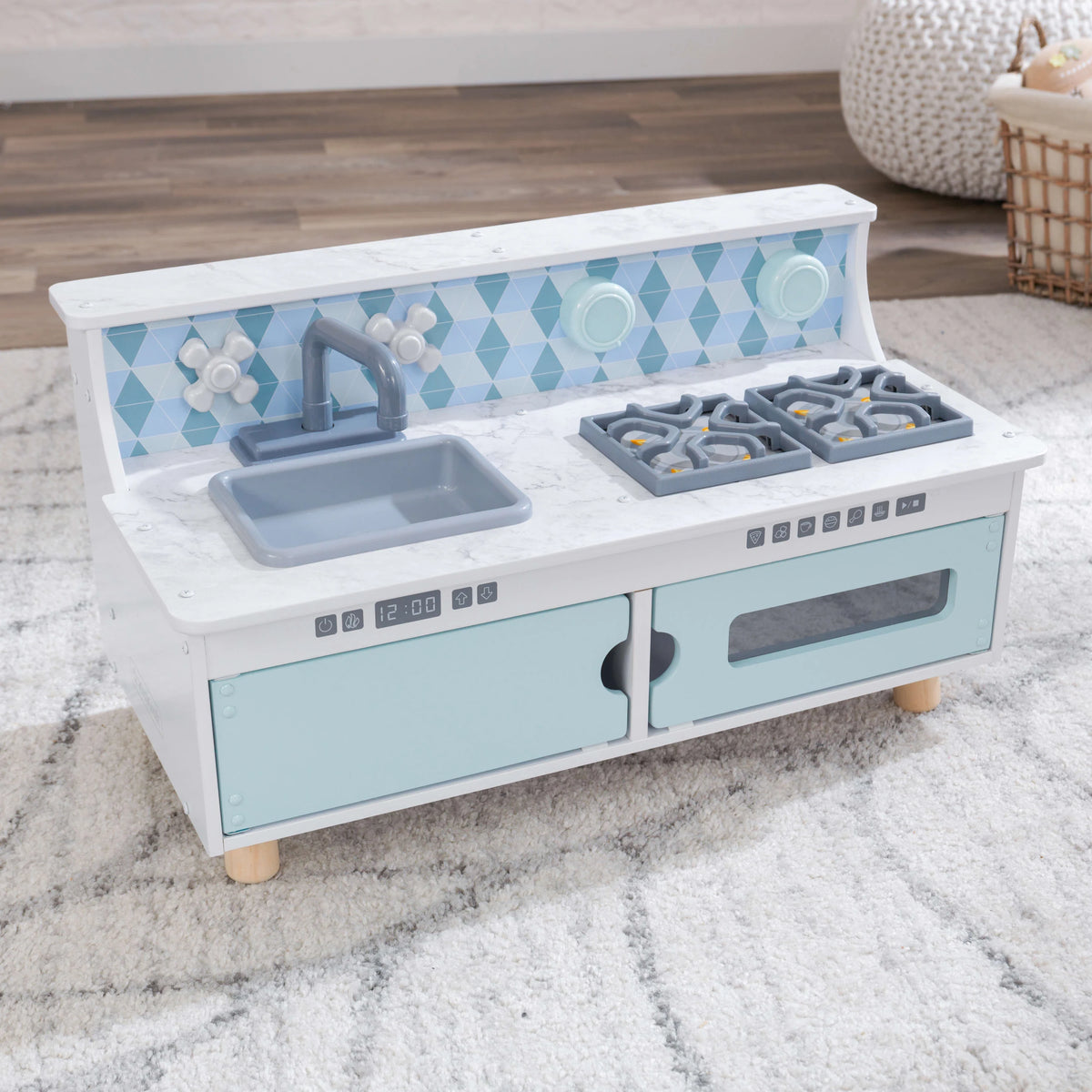 Wooden Tabletop Kitchen with Removable Legs Q12422
