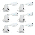 4 in. Aluminum Recessed Housing with Adjustable Socket Bracket (6-Pack) W482778