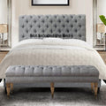 Upholstered Polyester Tufted Rectangular Bench W221726