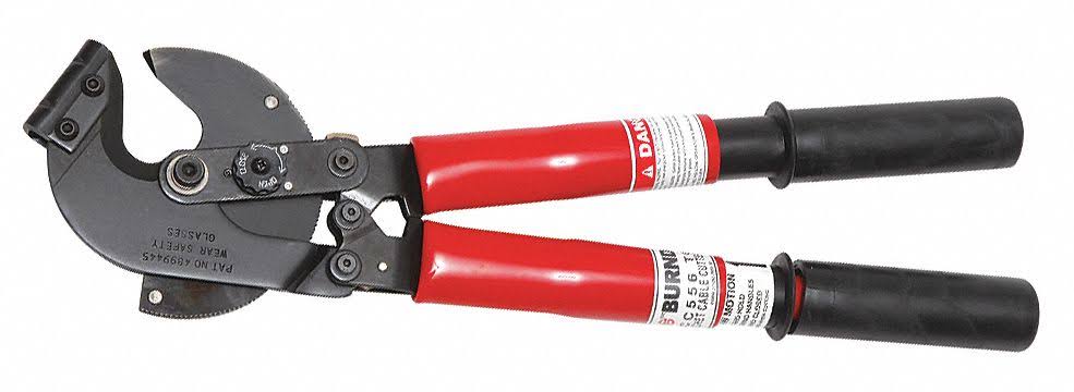 Ratchet Cable Cutter, 20x22 Overall Length, Center Cut Cutting Action G879