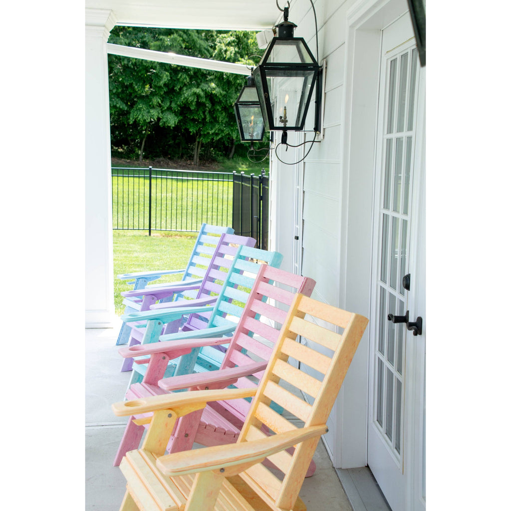 Dove Gray Ladderback Folding Adirondack Chair L4220