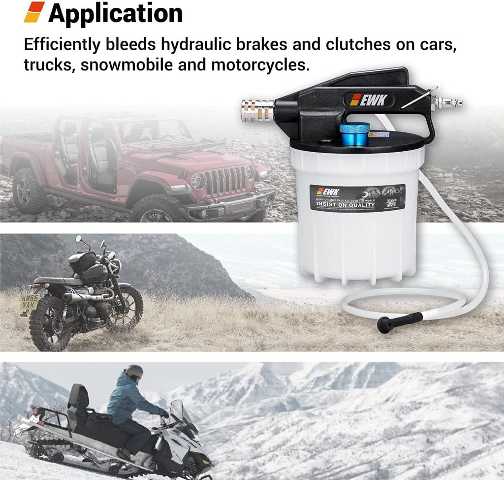 Pneumatic Vacuum Brake Bleeder Fluid Pump with Bleeding Hose B65209