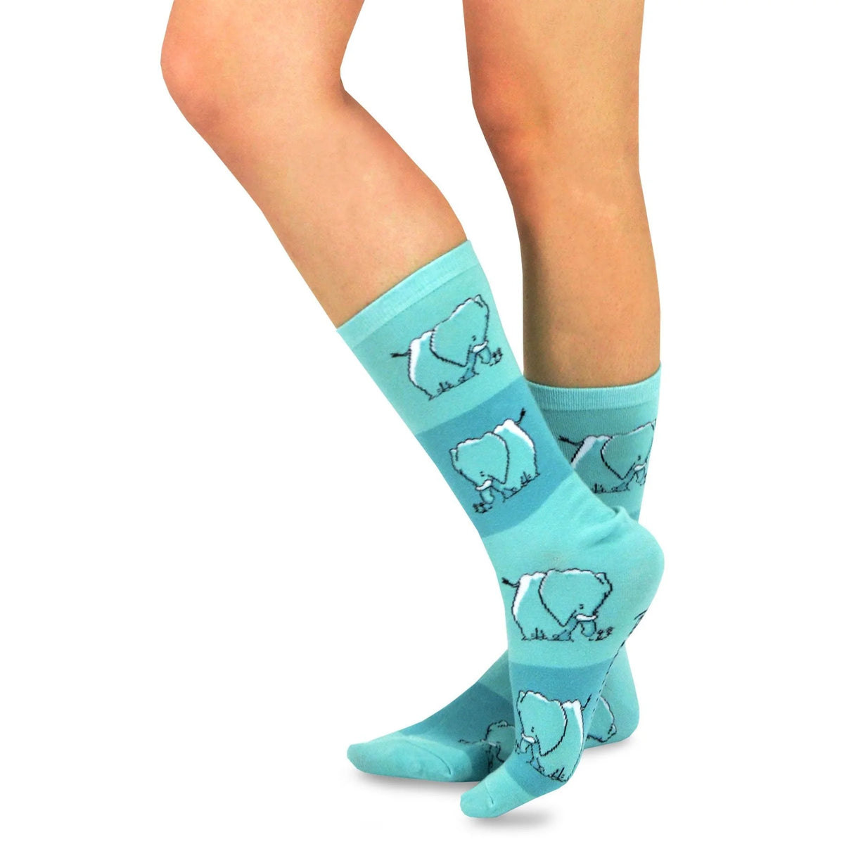 6 Pair Cartoon Safari Animal Crew Socks L4082